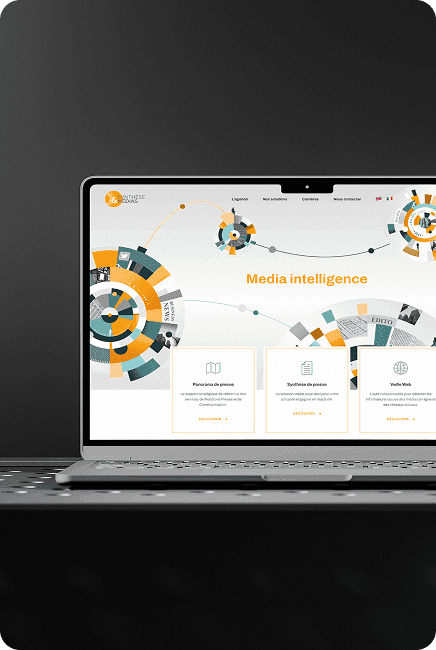Vignette du cas client Synthèse & Médias, plateforme de revues de presse