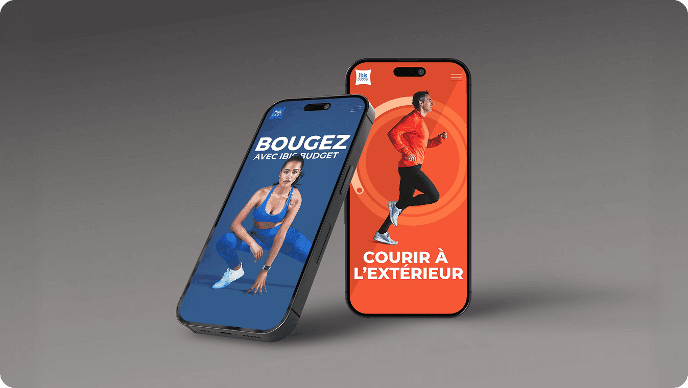 Page d’accueil du site Ibis Smart Sport, les expériences sportives d’ibis budget