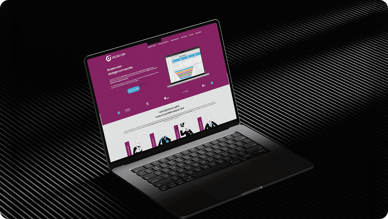 Interface d’Oscar Campus CRM, solution dédiée aux écoles, CFA et universités